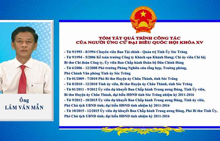 Chương trình hành động của ứng cử viên đại biểu Quốc hội khóa XV, đơn vị số 01 ( Gồm Thành phố Sóc Trăng, huyện Châu Thành, huyện Kế Sách, Huyện Long Phú, huyện Cù Lao Dung )